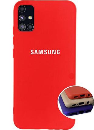 Чохол silicone full case для samsung m51 (24) red червоний