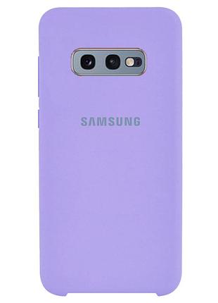 Чехол silicone case для samsung premium s10e lilac (13) лиловый