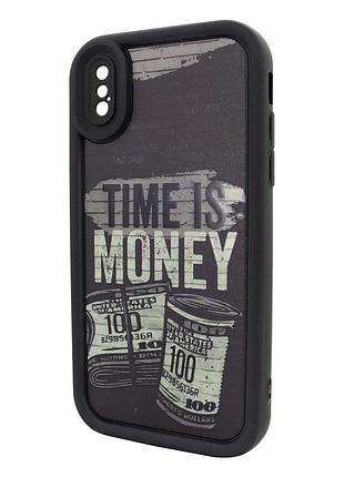 Чехол для iphone x/xs pretty things money черный стильный защитный аксессуар для телефона