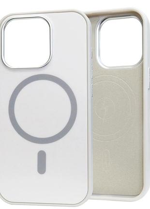 Чехол силиконовый nofelet tech magsafe case для iphone 15 pro защита камеры легкий серый