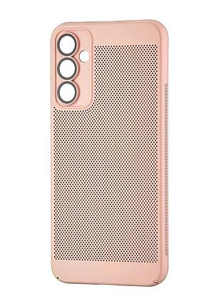 Чехол perfomed tpu противоударный для samsung a34 5g розовый песок