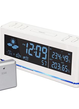 Метеостанция technoline ws6850 white беспроводной датчик температуры и влажности прогноз погоды dcf77