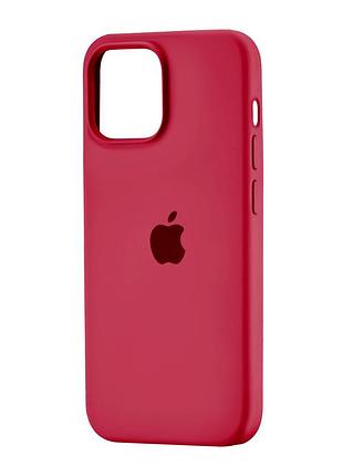 Чохол silicone case full cover протиударний для iphone 13 mini червоний