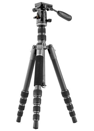 Штатив vanguard veo 3go 235cp карбоновый 5 секций 2d головка для фото и видео до 3.5 кг темно-серый