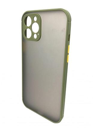 Чохол avenger case для iphone 15 pro max захисний зелений із функцією камери