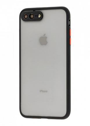 Чехол avenger case для iphone 8 plus 7 plus черный защитный с функцией камеры для съемки