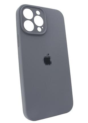 Чехол silicone case для iphone 12 pro защитный чехол с полным доступом к камере charcoal gray