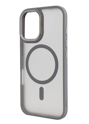 Чехол nofelet matt case с magsafe для iphone 17 противоударный аксессуар titanium gray для защиты телефона