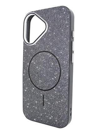 Чехол gleaming magsafe для iphone 17 черный защитный аксессуар для предотвращения повреждений телефона