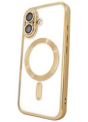 Чохол shining з magsafe для iphone 17 золотий стильний аксесуар для захисту телефона