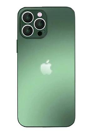 Чехол ag glass case с magsafe для iphone 11 pro матовый защитный с защитой камеры зеленый