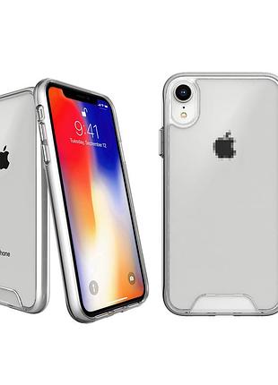Чехол прозрачный space для iphone xr защитный аксессуар с функцией защиты от ударов