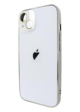 Чехол для iphone 15 ag-pc glass белый защитный аксессуар для сохранения целостности устройства