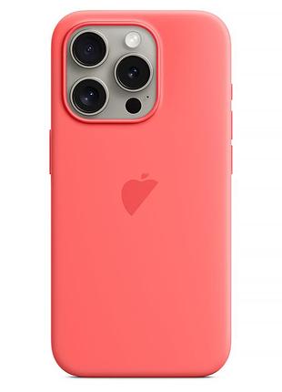 Чехол для iphone 15 pro силиконовый magsafe оригинальный для защиты и стиля guava