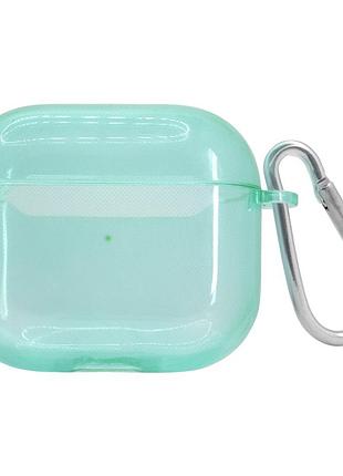 Чохол для airpods 3 напівпрозорий захисний neon case sea blue для стильного зберігання й захисту