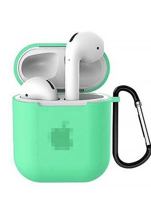 Чехол для airpods 1 2 spearmint стильный защитный аксессуар для хранения и защиты наушников
