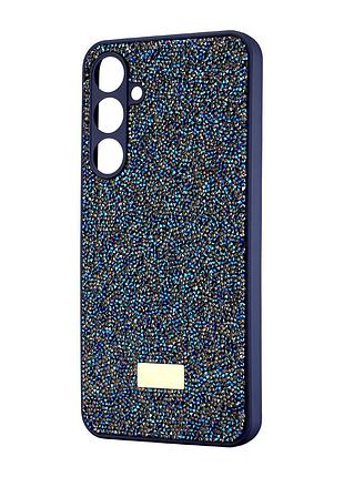 Чехол силиконовый противоударный для samsung a35 (a356) защита камеры синий