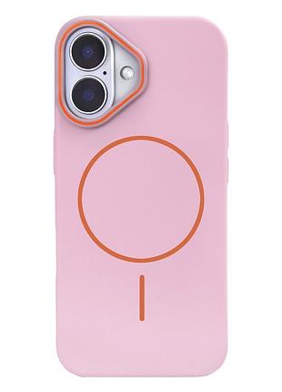 Чехол fusion matte для iphone 16 защитный аксессуар с magsafe розовый для надежной защиты телефона