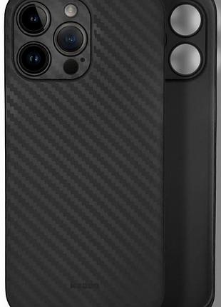 Чохол k-doo air carbon протиударний для iphone 12 pro max чорний