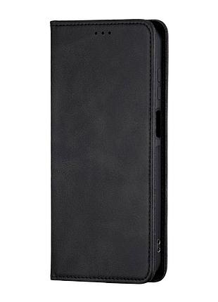 Чехол-книжка кожзам противоударный для samsung a15 4g/a15 5g черный