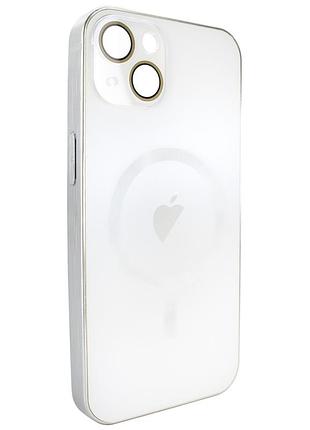 Чохол для iphone 15 ag titanium case з magsafe захист матової камери білий для надійного захисту смартфона