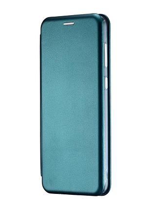 Чехол-книжка полистирол противоударный для samsung a04 темно-зеленый