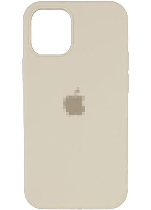 Чехол silicone case для iphone 14 pro защитный аксессуар в цвете antique white