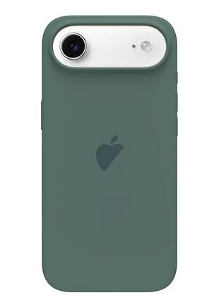 Чехол силиконовый для iphone 17 air противоударный в цвете pine green аксессуар для защиты телефона