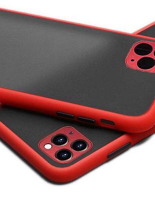 Чехол avenger case для iphone 11 pro красный защитный с функцией камеры для съемки фото видео