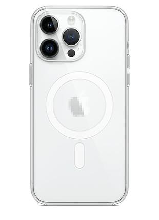 Чехол clear case с magsafe для iphone 15 pro прозрачный защитный аксессуар для надежной защиты устройства