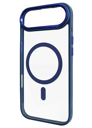 Чехол crystal guard с magsafe для iphone 17 air защитный синий аксессуар для надежной защиты телефона