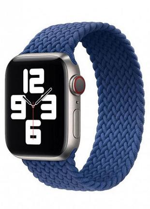Монобраслет apple watch braided solo loop синий для удобного ношения и стильного оформления