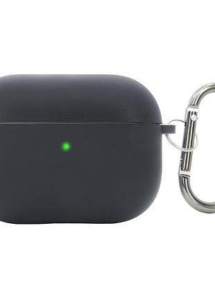 Чохол для airpods 4 чорний із мікрофібри для захисту та зручності зберігання навушників