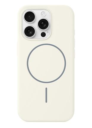 Чохол silicone slim magsafe для iphone 12 pro max антик білий стильний захисний аксесуар