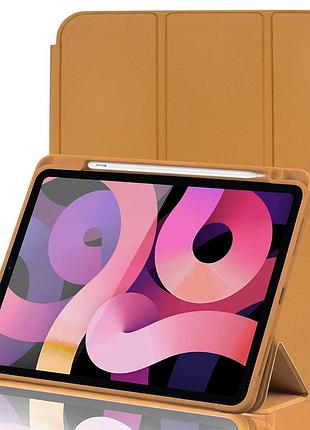 Чехол для ipad pro 11 2024 коричневый smart case с держателем для стилуса для защиты и удобства использования