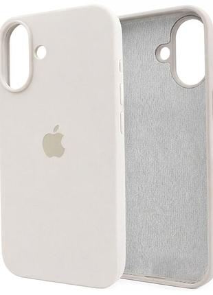 Чохол силіконовий silicone case для iphone 16 plus максимальний захист кутів колір stone