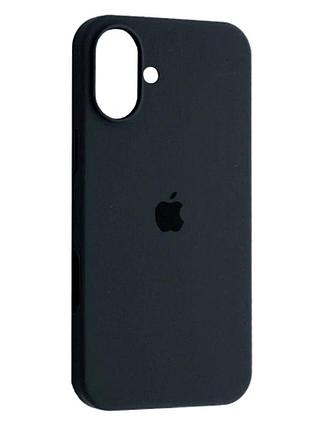 Чохол для iphone 16 plus силіконовий захисний для надійного захисту від ударів сірий