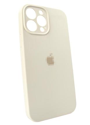 Чохол для iphone 16 pro силіконовий із захистом камери античний білий для стильного оформлення та надійного захисту