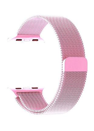 Ремешок apple watch нержавеющая сталь для моделей 42-49 мм розовый