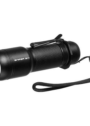 Фонарь тактический mactronic sniper 3.4 600 лм черный алюминий для охоты рыбалки кемпинга