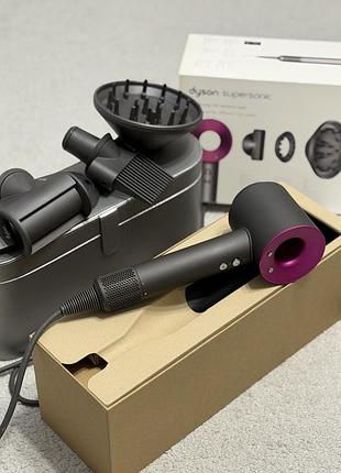 Фен стайлер dyson supersonic hd07 фуксія рожевий
