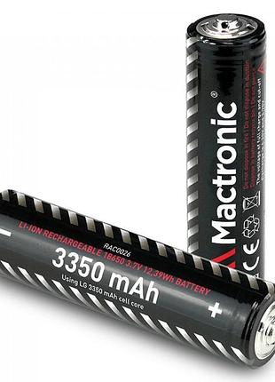 Аккумулятор li-ion 18650 3350 mah для фонарей mactronic черный