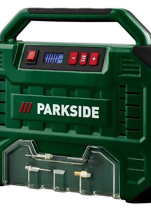 Автомобільний компресор parkside pmk 150 a1, 150 вт, портативний, для шин і м'ячів, з манометром