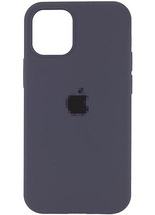 Чехол silicone case для iphone 14 защитный серый аксессуар для надежной защиты смартфона