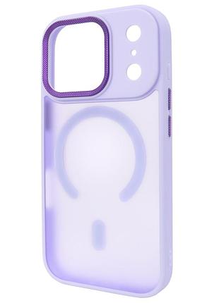 Чехол matt case с magsafe для iphone 17 pro защитный аксессуар светло-фиолетовый