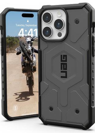 Чехол uag с magsafe для iphone 13 pro серый защитный аксессуар для надежной защиты смартфона