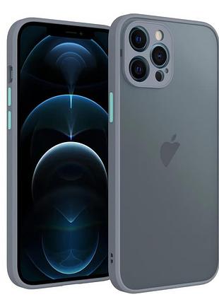 Чохол avenger case для iphone 14 pro захисний lavender gray з функцією камери для знімання