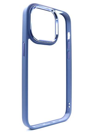 Чехол crystal guard для iphone 14 pro max защитный прозрачный чехол в цвете lavender gray