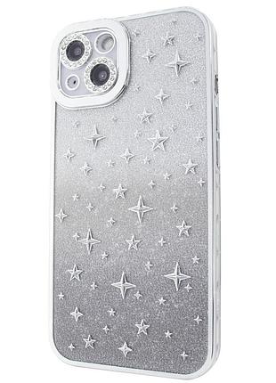 Чехол north stars для iphone 15 серебристый стильный защитный аксессуар для надежной защиты устройства