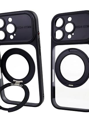 Чехол противоударный nofelet optic ring case для iphone 16 pro максимальная защита черный